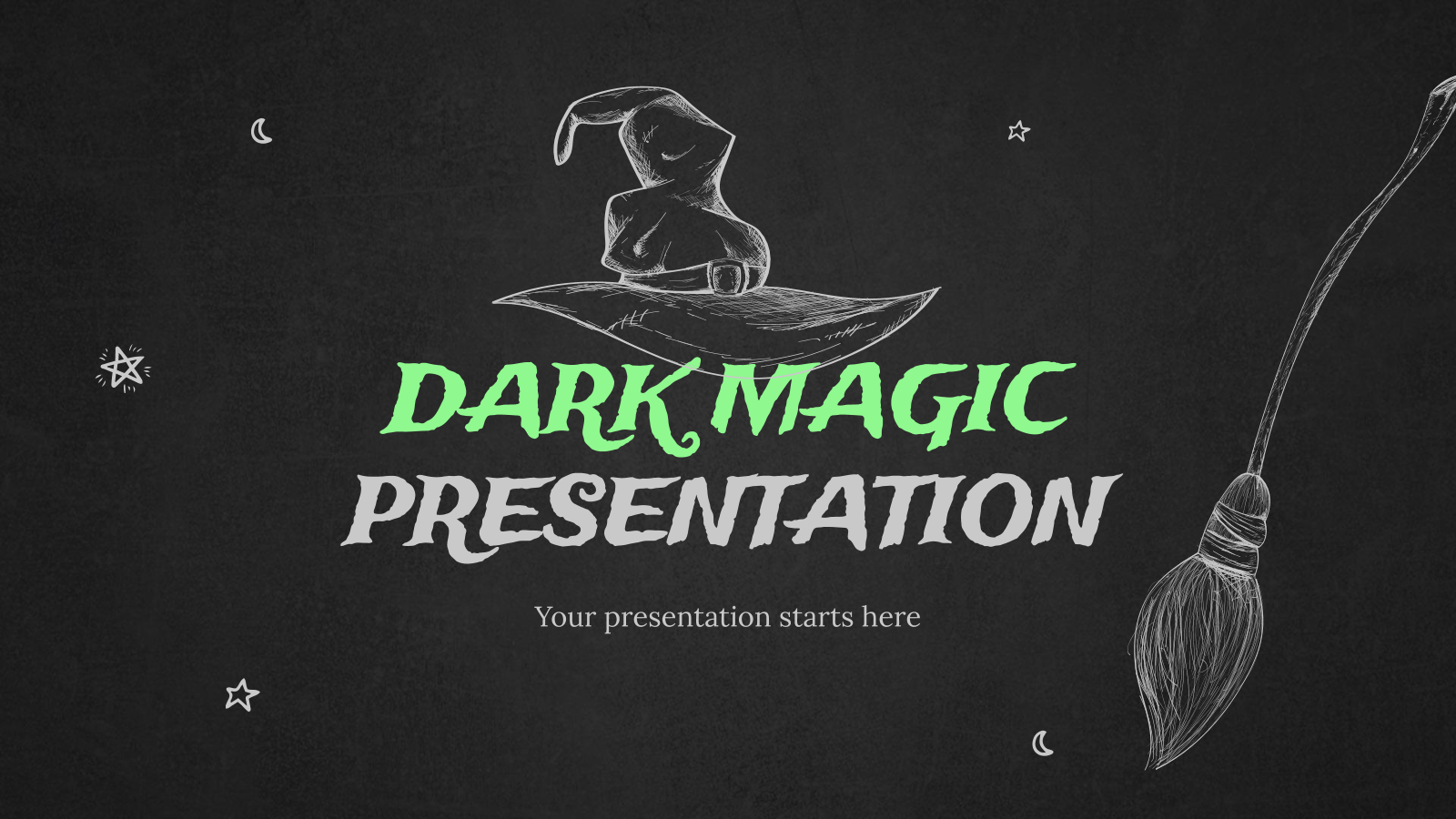 Dark Magic 和PowerPoint模板